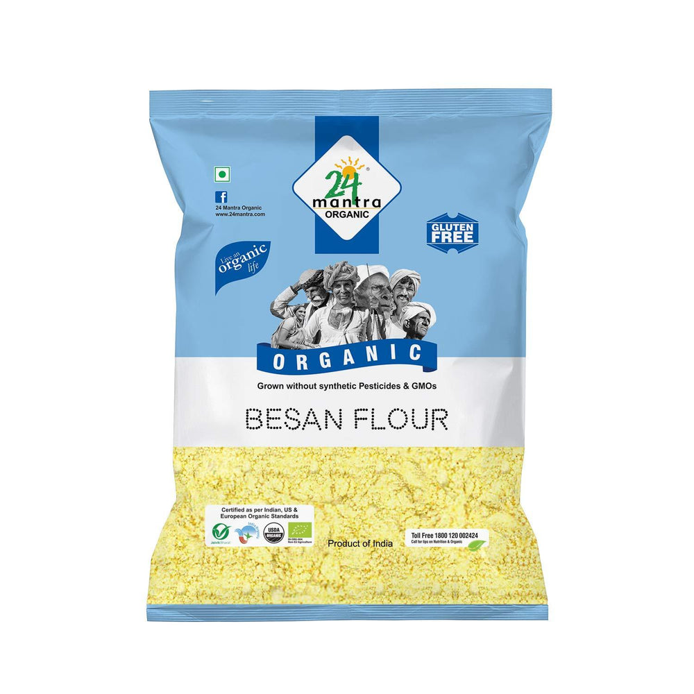 24 Mantra Organic Besan Flour 2 lb - 2 lb - Atta