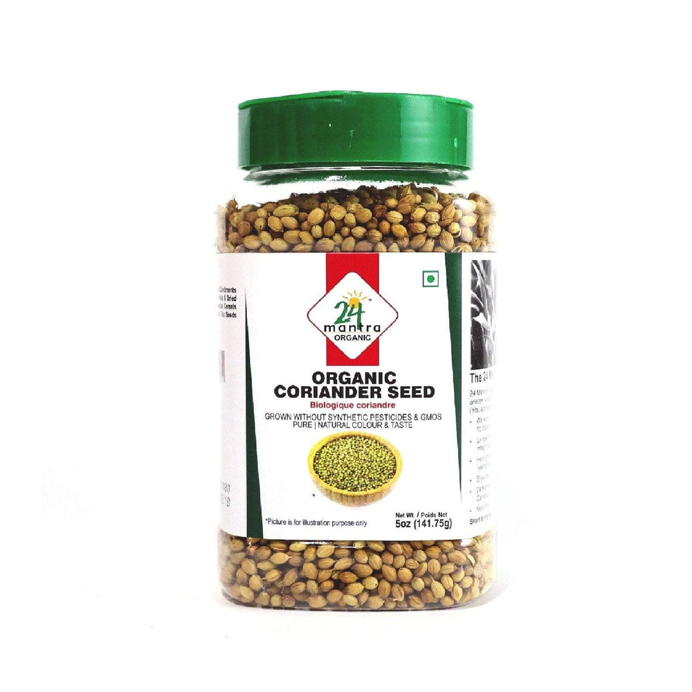 24 Mantra Organic Coriander Seeds Jar 5 oz - Spices