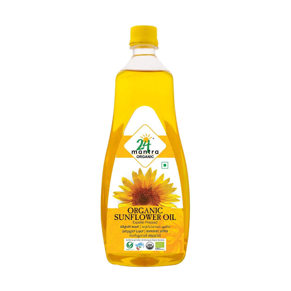 24 Mantra Organic Sunflower Oil 1 litre - 1 litre - Oils