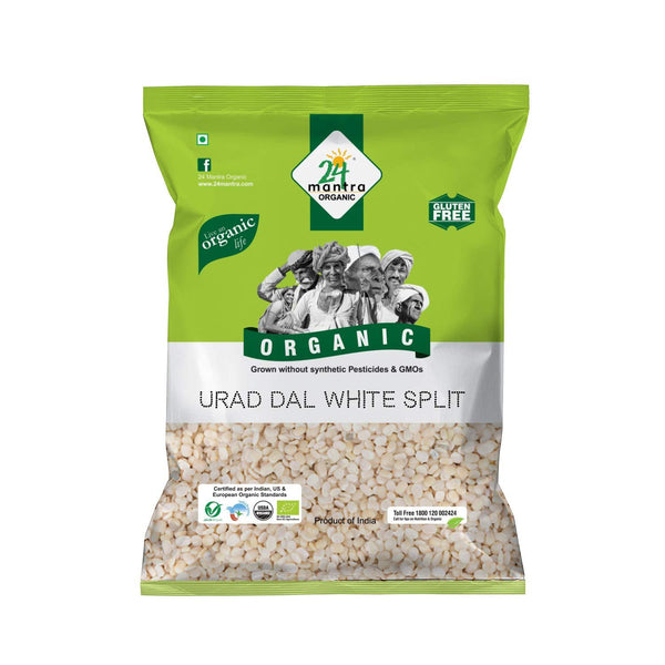 24 Mantra Organic Urad Dal White Split - Dal
