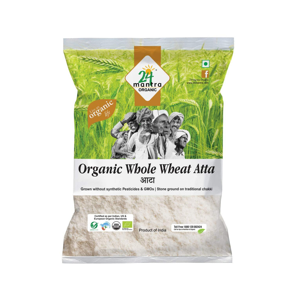 24 Mantra Organic Whole Wheat Atta 10 lb - 10 lb - Atta