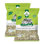 Organic Green Moong Dal Split (2 pack) 8 lb - Dal